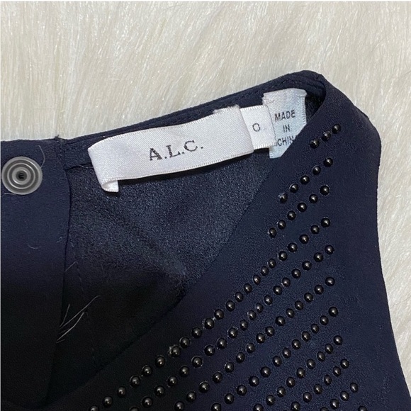 A.L.C. Black Brenner Tank Studded Top/Cami Tank - Picture 4 of 4